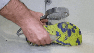 Hand washing shoes