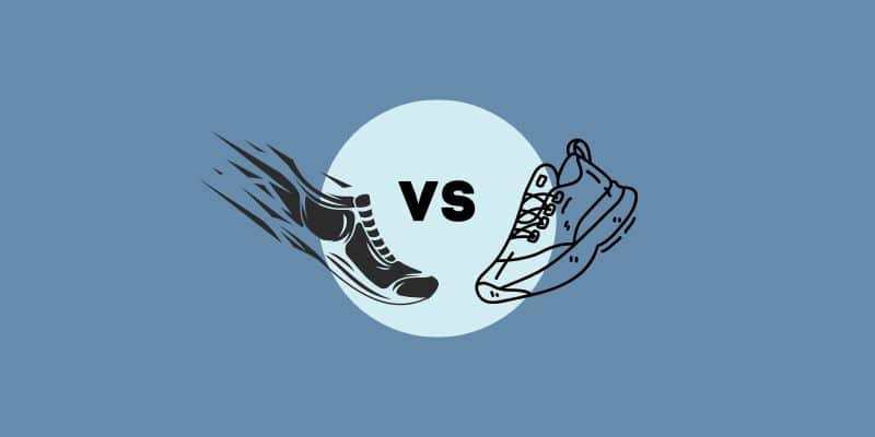 Difference between training shoes and running shoes